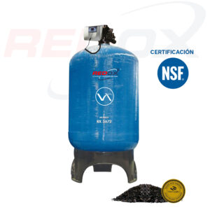Filtro Premium Serie RedOx® 3672: Automático Alta Capacidad Remoción de Hierro, Manganeso, Metales Pesados, Mal Olor, Sabor y Color.