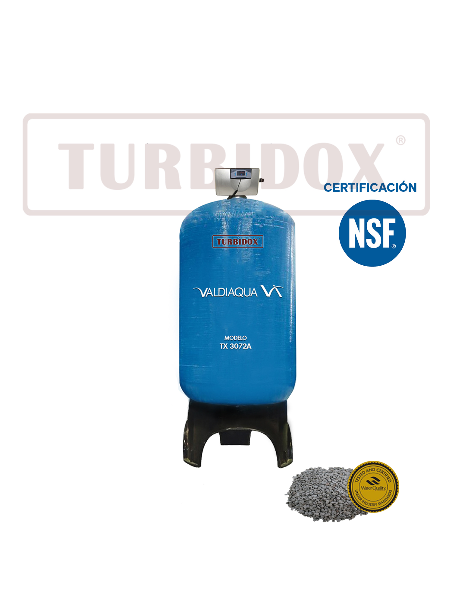 Filtro Premium Serie TurbidOx® 3072 Remoción de Turbiedad Alta Eficiencia en Cristalinidad y Claridad del Agua